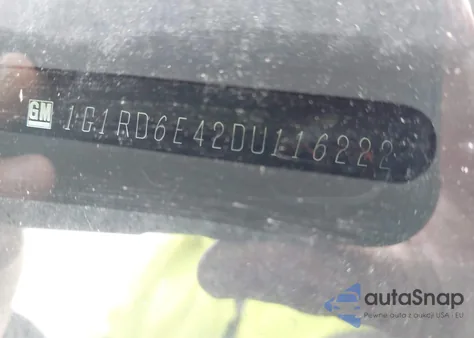 2013 Chevrolet Volt from USA, damaged, VIN 1G1RD6E42DU116222